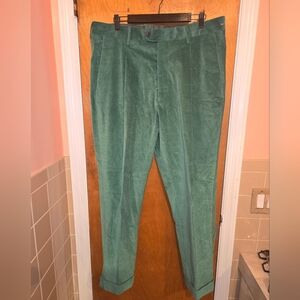 NWOT Todd Snyder Green Corduroy Cuffed Pants